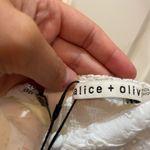 Alice + Olivia  Dress Mini Sleeveless white lace sundress size 4 Photo 6