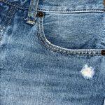 Free People Distressed High-Rise Denim Shorts – Size 26, Raw Hem, Vintage Wash Photo 6