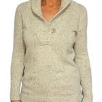Tommy Hilfiger  Womens‎ New L Tan Long Sleeve Toggle Sweater Cozy Cardigan Size L Photo 0