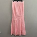 Neubyrne Glitter Pink Gingham‎ Skirt Size Medium Mermaid White Photo 3