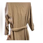 ZARA  trench dress tan medium lightweight w gold buttons Photo 1