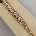 Gold Infinity Design Rhinestone Elastic Glam Headband NIP Photo 3