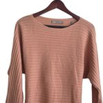Vince  Women Sweater S Peach Wool Cashmere Tie Back‎ Quiet Luxury Cozy Parisian Photo 5