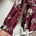 American Rag High Neck Long Sleeve Floral Rayon Dress Photo 2