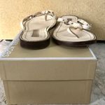 Michael Kors Negev Leather Sandal Women's Shoes Ecru color Beige Size 7.5 Photo 1