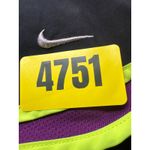 Nike  Dri-FIT Running Shorts Women's Medium Black Purple Neon Trim Athletic Photo 6