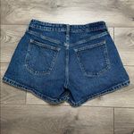 Abercrombie & Fitch A-Line Mid Rise Curve Love Stretch Blue Jean Shorts Size 27 Photo 3