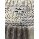 Madewell  Size Large Grandover Bobble Sweater White Blue Striped Cozy Granny core Photo 2