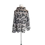 Kate Spade - Leopard Print Chunky Alpaca/Wool Sweater Sz L Photo 3