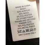 Kate Spade NEW  Women's Navy Blue Wool Bow Texting Finger Knit Winter Gloves OS Photo 2