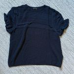 Topshop  Blue Boxy Short Sleeve T-Shirt Photo 1