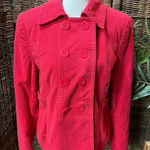 The Loft Double Button Breasted Jacket/Blazer Long Sleeve Red L Red Size L Photo 0