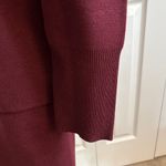 Oversized, open front, long sleeve, front lapel, cardigan/coat jacket/coatigan Red Photo 3