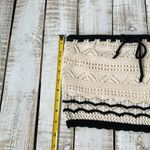 Hollister  crochet style tube top Size Small New NWT black/cream Photo 4