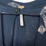 Free People  Retro Medallion Tree Swing Tunic Dress Black Small Photo 5