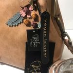 Elle Jae Gypset Tan vegan leather Satchel Nwt fall casual career Photo 4