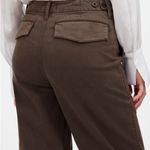 Madewell  Low-Slung Baggy Utility Pants Womens 26 Chocolate Brown Wide Leg Drapey Photo 4