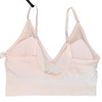 Tahari Womens V- Neck Sports Bra Size XL Pink Light Support Removable Cups Photo 1