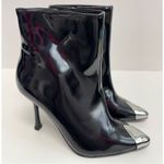 INC International Concepts Boots Size 5 Black Patent Pointed‎ Toe Stiletto Heels Photo 3