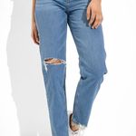 American Eagle NWT AE x The Jeans Redesign Ripped '90s Straight Jeans Size 6 Photo 0