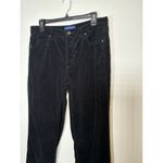 Talbots  Corduroy High Rise Straight Leg Pant Black Preppy Quiet Luxury Size 8 Photo 2