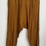 Free People  mustard yellow Can’t Handle This Harem Pants M Photo 0
