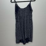 American Eagle Romper Womens Large Blue Floral Sleeveless Tank Boho Festival Photo 2