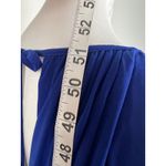 R & M Richards Royal Blue Beaded Halter Maxi Dress Formal Evening Gown Size 6 Photo 4