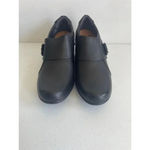 Clarks NEW  Genette Vista Shoes‎ Black Leather Buckle Bootie Zipper Size 9.5 Photo 1