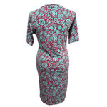 LuLaRoe Dress XL Red Blue Paisley Photo 5