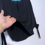Free People  Womens Keepin On Top Relaxed Black Shirt Size S Photo 7