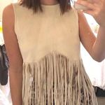 Freeway Apparel Fringe Suede Crop Top Photo 0