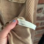 Free People  One Tan Scout Oversized Shirt Jacket, L Photo 5