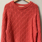 Vtg Paul Harris Women's Small 90s Acrylic Crewneck Knit Pullover Sweater Coral Orange Photo 4