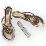 Luisa D’Orio ✿ Camellia Leather Kitten Heel Mule Thong Sandals ✿ Rose Gold ✿ 6M Size 6 Photo 0