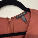 Eileen Fisher  Russet Brown Crepe Faux Wrap Wide Leg Crop Jumpsuit XXS Photo 3