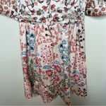 Ba&sh Ganiela Mixed-Print floral print mini short sleeve button front Dress sz 4 Photo 4