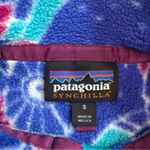 Patagonia Synchilla Snap-T Harvest Moon Blue Owl Fleece S Small Blue Pink Teal Photo 5