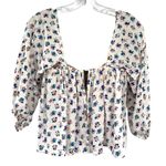 Stone Cold Fox  Floral Smocked Peasant Top Cottagecore Photo 5