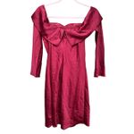 Abercrombie & Fitch Long Sleeve Off The Shoulder Satin Dress Size Small Tall Photo 4