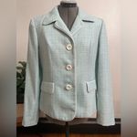 Le Suit  light blue tweed blazer Photo 1