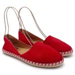 Miz Mooz Cherry Red Suede Leather Espadrille Flat Shoes EU 39 US Size 8.5-9 Photo 6
