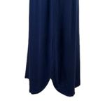 Chico's Chico’s Dress Midi Tee Shirt Scoop Neck 3/4 Sleeves Navy Blue Size 0 Women’s XS Photo 8