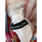 Abercrombie & Fitch Women's Abercrombie Pink Satin Floral Cowl Neck Draped Maxi Dress M Photo 5