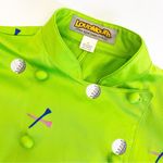 Loudmouth Golf Themed Novelty Print Cotton Blazer Jacket: Lime Green Size M Photo 5
