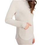 Barefoot Dreams California Dreams in this Women's light Cream Hooded Sweater amazing softness Photo 1