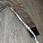 L'Agence L’Agence Kimora Sweatshirt Womens Small Off The Shoulder Brown Plaid Photo 8