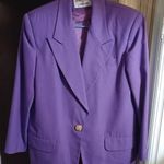 Lynn Greene for Richard Neal Women's Blazer Size 12 Purple Lined. Photo 0