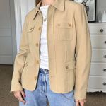 Jones New York Tan and cream thick gorgeous blazer with the cutest button detailing Photo 6