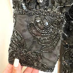 Vintage Judith Ann Creations Neiman Marcus Beaded Sequin Midi Formal Gown Size L Black Size L Photo 2